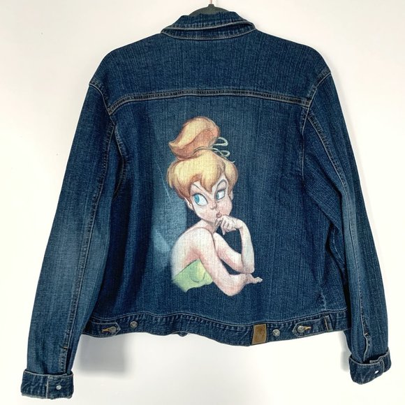 Disney Jackets & Blazers - Vintage Disney Store Tinkerbell Denim Jacket